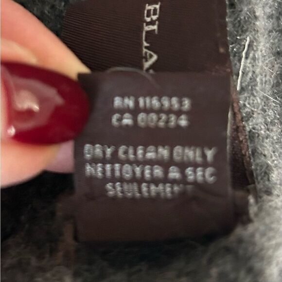 Black Brown 1826 100% Cashmere Gray Scarf - Picture 4 of 5